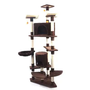M9c 52" Sisal Cat Climbing Frame Cat Tree Cat Toy Brown Simple And Environmentally Friendly Made Of High Quality Plush Material
M9c 52" Sisal Cat Climbing Frame Cat Tree Cat Toy Brown Simple And Environmentally Friendly Made Of High Quality Plush Material