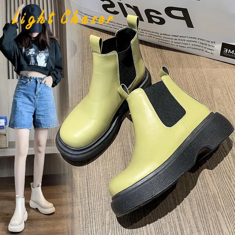 Helsea Boots Chunky Boots Women Winter Shoes Pu Leather Plush Ankle Boots Black Female Autumn Fashion Platform Booties Female
Helsea Boots Chunky Boots Women Winter Shoes Pu Leather Plush Ankle Boots Black Female Autumn Fashion Platform Booties Female