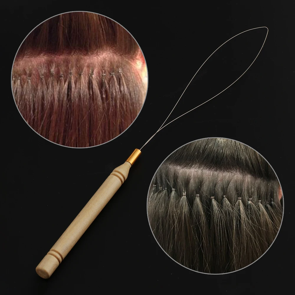 Fashion Wig Making BeautyKit Utility Hair Extension Micro Ring Bead Pulling Needle Loop Feather Threader Tool Bead Pulling Tool
Fashion Wig Making BeautyKit Utility Hair Extension Micro Ring Bead Pulling Needle Loop Feather Threader Tool Bead Pulling Tool