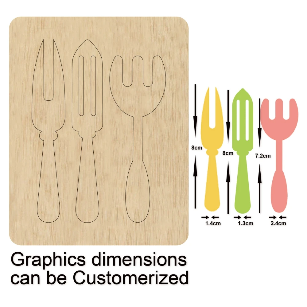 Knife and Fork For Decorative Scrapbook Card Making Suitable for Common Die Cutting Machines on the Market
Knife and Fork For Decorative Scrapbook Card Making Suitable for Common Die Cutting Machines on the Market