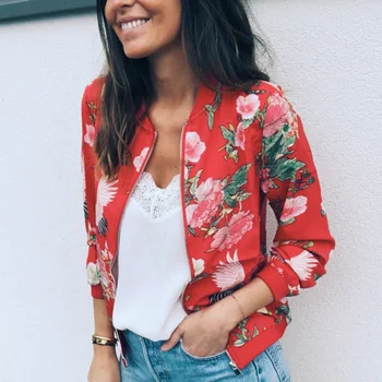 Women Spring Autumn Jacket Coat Floral Print Classic Baseball Fall Short Biker Bomber Jacket Coat NYZ Shop
Women Spring Autumn Jacket Coat Floral Print Classic Baseball Fall Short Biker Bomber Jacket Coat NYZ Shop