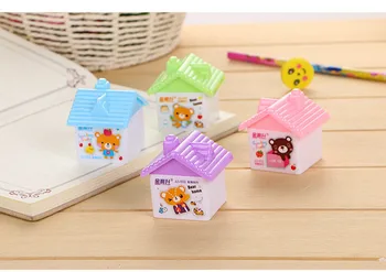 4PC Cute Little House Pencil Sharpener Student Pencil Sharpener Stationery Prize Pencil Sharpener Creative Desktop Decoration
4PC Cute Little House Pencil Sharpener Student Pencil Sharpener Stationery Prize Pencil Sharpener Creative Desktop Decoration