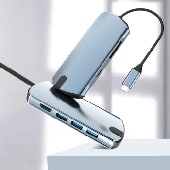 6-in-1 USB C Hub 11 in 1 Multi HDMI USB HUB 3.0 Adapter Dock for macBook Pro Card Reader USB Splitter Type C USB HUB
6-in-1 USB C Hub 11 in 1 Multi HDMI USB HUB 3.0 Adapter Dock for macBook Pro Card Reader USB Splitter Type C USB HUB