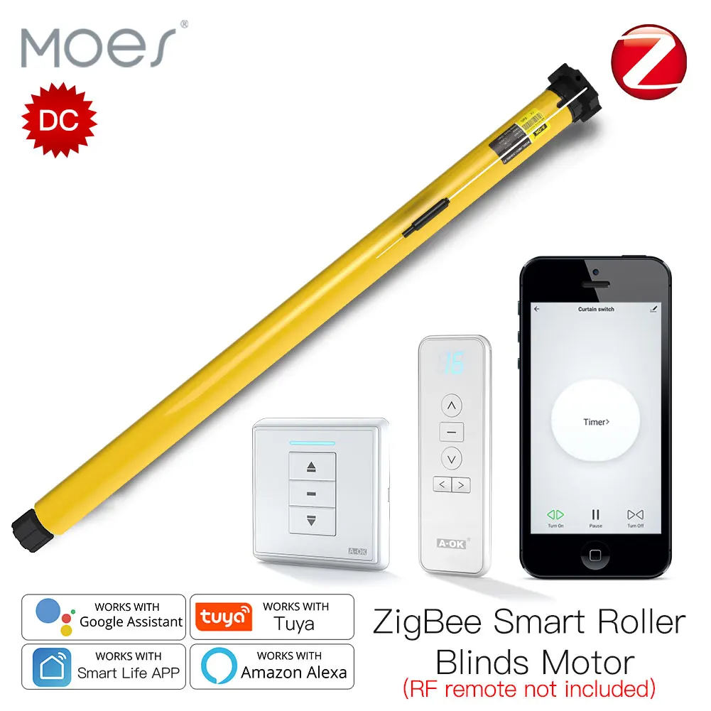 Automatic 25mm Smart ZigBee Tubular Roller Blinds Motor DC RF433 Remote 38mm Tube Smart LifeTuya Alexa Google Home Voice Control
Automatic 25mm Smart ZigBee Tubular Roller Blinds Motor DC RF433 Remote 38mm Tube Smart LifeTuya Alexa Google Home Voice Control