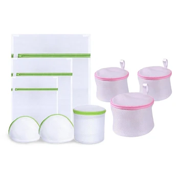 9Pcs Laundry Bag Drawstring Bra Underwear Products Laundry Bags - 6Pcs White-Green & 3Pcs White-Pink
9Pcs Laundry Bag Drawstring Bra Underwear Products Laundry Bags - 6Pcs White-Green & 3Pcs White-Pink