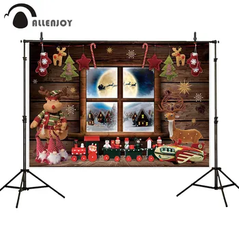 Allenjoy Christmas Party Wallpaper Deer Santa Claus Snow Pine Tree Winter Photozone Window Moon Wooden Floors Banners Decor 
Allenjoy Christmas Party Wallpaper Deer Santa Claus Snow Pine Tree Winter Photozone Window Moon Wooden Floors Banners Decor