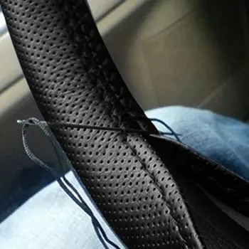 Durable Car Steering Wheel Cover Leather Hand Sewn With Needle Thread 38cm Universal and Suitable For Various C
Durable Car Steering Wheel Cover Leather Hand Sewn With Needle Thread 38cm Universal and Suitable For Various C