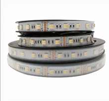 12 مللي متر PCB RGB CCT LED قطاع 5050 DC12V/24 فولت مرنة ضوء RGB + أبيض دافئ أبيض 5 اللون في 1 LED رقاقة 60 LED/متر 5 متر(China)