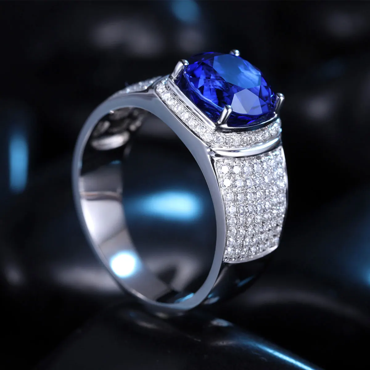 Zhanhao 2021 Hot Sale Jewelry Gift For Men 18k White Gold 5.29ct Royal Blue Sapphire Diamond Gemstone Rings
Zhanhao 2021 Hot Sale Jewelry Gift For Men 18k White Gold 5.29ct Royal Blue Sapphire Diamond Gemstone Rings