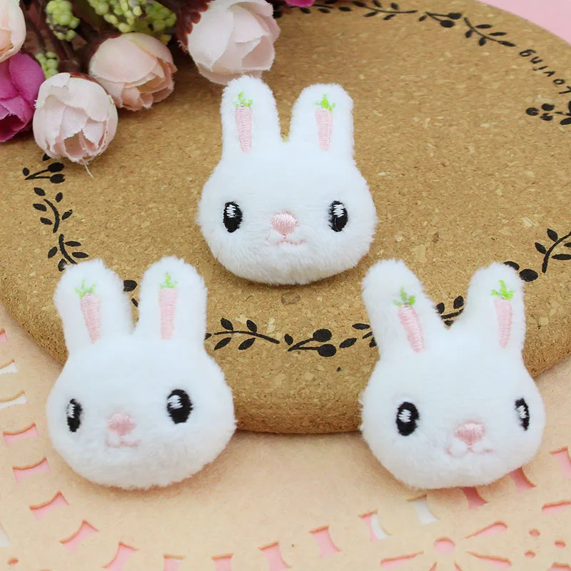 10PCS/Lot 3.5*4cm white cartoon Plush Rabbit Padded Applique Crafts for Children Socks and Gloves Accessorie 
10PCS/Lot 3.5*4cm white cartoon Plush Rabbit Padded Applique Crafts for Children Socks and Gloves Accessorie