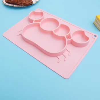 Silicone Crab Shape Dining Tray One-piece Suction Cup Dinner Plate Meal Dish Tableware for Babies Kids (Pink) 
Silicone Crab Shape Dining Tray One-piece Suction Cup Dinner Plate Meal Dish Tableware for Babies Kids (Pink)