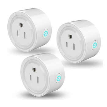 Smart US Plug WiFi Outlet Works with Alexa, Google Home, with Remote Control Timer Function,CE&FCC&ROHS Certified,3 Pack 
Smart US Plug WiFi Outlet Works with Alexa, Google Home, with Remote Control Timer Function,CE&FCC&ROHS Certified,3 Pack