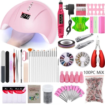 Nail Set for Manicure UV LED Lamp Dryer Nail Drill Bit Set Electric Nail Drill Machine Ingrown Nail Clipper Nail Art Tools Bands
Nail Set for Manicure UV LED Lamp Dryer Nail Drill Bit Set Electric Nail Drill Machine Ingrown Nail Clipper Nail Art Tools Bands