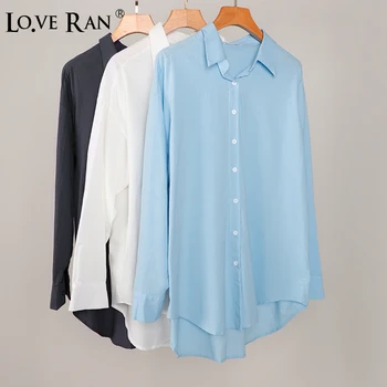 Women's Korean Batwing Sleeve Shirts Single-breasted Minimalist Solid Office Ladies Blue Shirt Autumn Basic Casual Female Tops
Women's Korean Batwing Sleeve Shirts Single-breasted Minimalist Solid Office Ladies Blue Shirt Autumn Basic Casual Female Tops