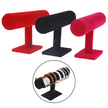 3Colors Velvet Leather T Bar Rack Organizer Hard Stand Holder for Bracelet Chain Necklace Bracelet Watch Fashion Jewelry Display
3Colors Velvet Leather T Bar Rack Organizer Hard Stand Holder for Bracelet Chain Necklace Bracelet Watch Fashion Jewelry Display