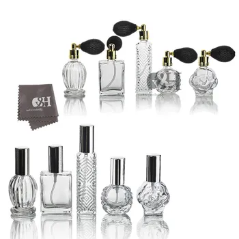 H&D 5pcs Vintage Portable Travel Refillable Perfume Bottles Glass Empty Spray Bottle Air Freshener Atomizer Cosmetic Containers
H&D 5pcs Vintage Portable Travel Refillable Perfume Bottles Glass Empty Spray Bottle Air Freshener Atomizer Cosmetic Containers