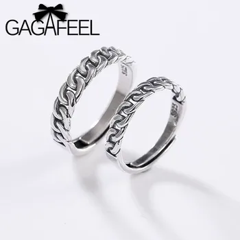 GAGAFEEL Trendy 925 Sterling Silver Chain Rings For Women Bridal Wedding Engagement Jewelry Large Opening Couple Silver Ring 
GAGAFEEL Trendy 925 Sterling Silver Chain Rings For Women Bridal Wedding Engagement Jewelry Large Opening Couple Silver Ring