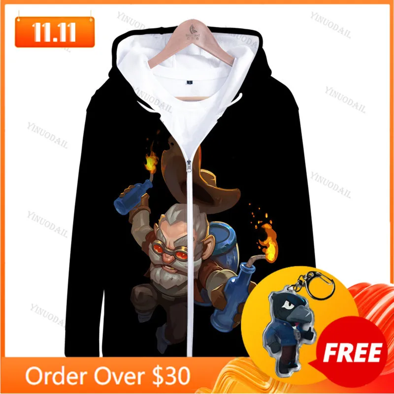 POCO Browlings Boys Girls 3D PRIMO MORTIS Thin Hoodie Crow Spike Leon Shelly Hoodie Kids Game Anime Star Hoodie Birthday Gift
POCO Browlings Boys Girls 3D PRIMO MORTIS Thin Hoodie Crow Spike Leon Shelly Hoodie Kids Game Anime Star Hoodie Birthday Gift