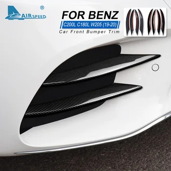 Front Bumper Lip Splitter Spoiler for Mercedes Benz C Class W205 C180 C200 C220 C250 C300 C350 C400 C450 AMG C43 C63 Accessories