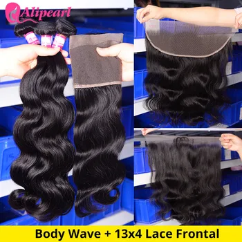 AliPearl Peruvian Body Wave 3 Bundles With Frontal Closure Peruvian Hair Bundles With Frontal Closure 13x4 Remy Hair Extension
AliPearl Peruvian Body Wave 3 Bundles With Frontal Closure Peruvian Hair Bundles With Frontal Closure 13x4 Remy Hair Extension