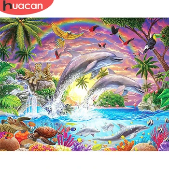 HUACAN Oil Painting Dolphin Animals DIY Hand Painted Wall Art For Adults Picture By Numbers Sea Gift Home Decor
HUACAN Oil Painting Dolphin Animals DIY Hand Painted Wall Art For Adults Picture By Numbers Sea Gift Home Decor