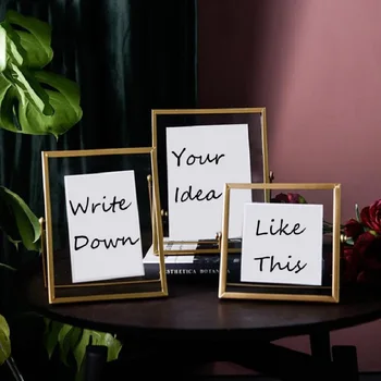 Nordic Style Golden Glass Photo Frame Folding Wire Minimalist Desktop Picture Display Plant Specimens Decoration Ornament
Nordic Style Golden Glass Photo Frame Folding Wire Minimalist Desktop Picture Display Plant Specimens Decoration Ornament
