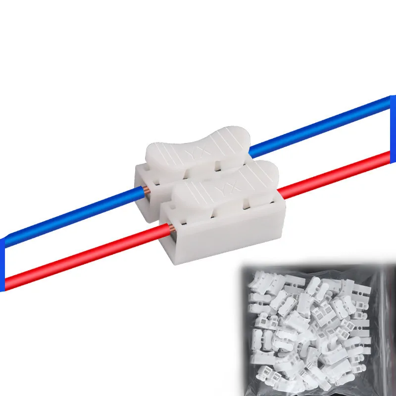 30pcs Quick Splice Lock Wire Terminals Connectors Speaker Binding Post Quick 2Pins CH2 Electrical Cable Crimp Connector
30pcs Quick Splice Lock Wire Terminals Connectors Speaker Binding Post Quick 2Pins CH2 Electrical Cable Crimp Connector