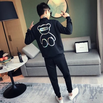 Autumn New Men Sets Fashion 2020 Back Colorful Printing Men Two Pieces Sets Slim Fit Streetwear Tracksuit Men Clothing 3XL-M Hot
Autumn New Men Sets Fashion 2020 Back Colorful Printing Men Two Pieces Sets Slim Fit Streetwear Tracksuit Men Clothing 3XL-M Hot