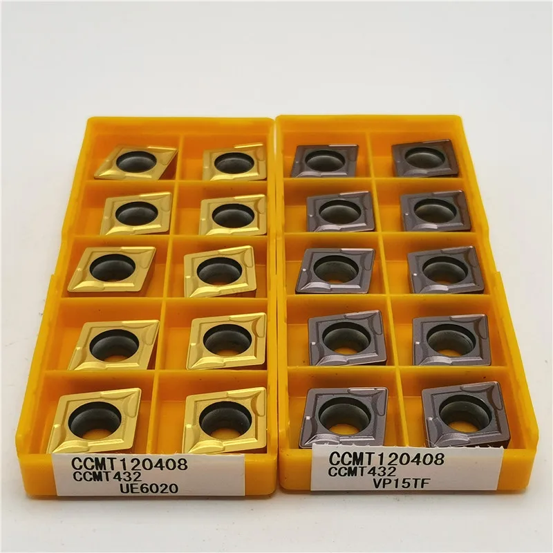 50pcs CCMT120408 VP15TF CCMT432 carbide insert milling inserts CNC TOOL 10Pcs