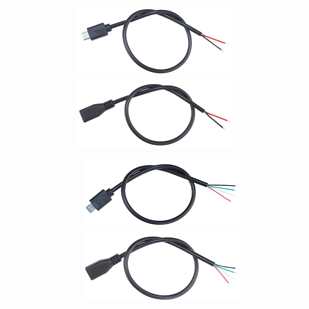 30pcs Micro USB Jack Android Interface 4 Pin 2 Pin Male Female Power Data Charge Cable DIY Charging Cord Connector 30CM
30pcs Micro USB Jack Android Interface 4 Pin 2 Pin Male Female Power Data Charge Cable DIY Charging Cord Connector 30CM