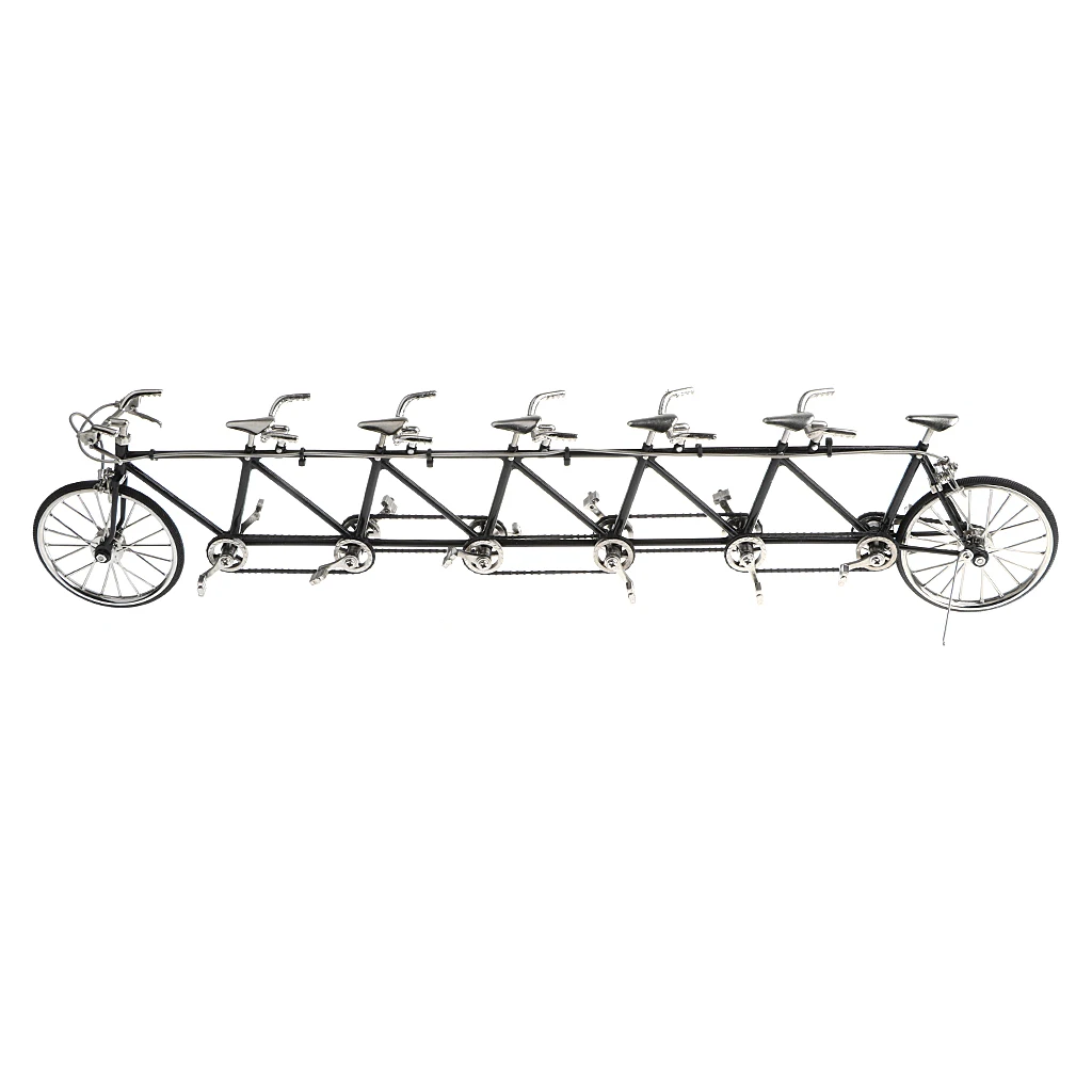 1/10 Scale Simulated Alloy Tandem Bike ATVs Model Road Bicycle Vehicles Decoration Gift Home Showcase Decor |