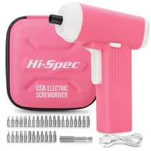Hi-Spec NEW Lady Kids 3.8V Mini Electric Screwdriver USB Rechargeable Wireless Cordless Screwdriver Lithium Battery Power Drill
Hi-Spec NEW Lady Kids 3.8V Mini Electric Screwdriver USB Rechargeable Wireless Cordless Screwdriver Lithium Battery Power Drill