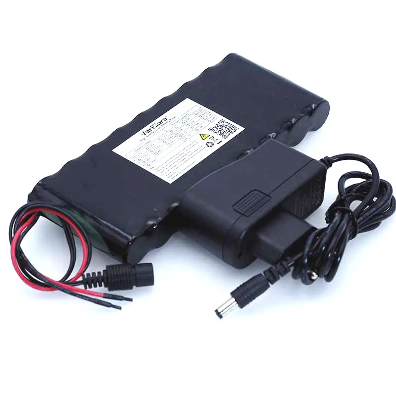 VariCore 12V 9.8Ah 9800mAh 18650 rechargeable battery protection board CCTV monitor + 12.6V 1A charger | Электроника