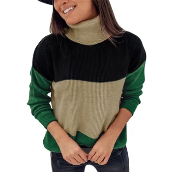 Women Knitted Sweater Elegant winter Jumper Pullover Tops Long Sleeve Knitwear Knit turtleneck Sweater truien dames Streetwear
Women Knitted Sweater Elegant winter Jumper Pullover Tops Long Sleeve Knitwear Knit turtleneck Sweater truien dames Streetwear