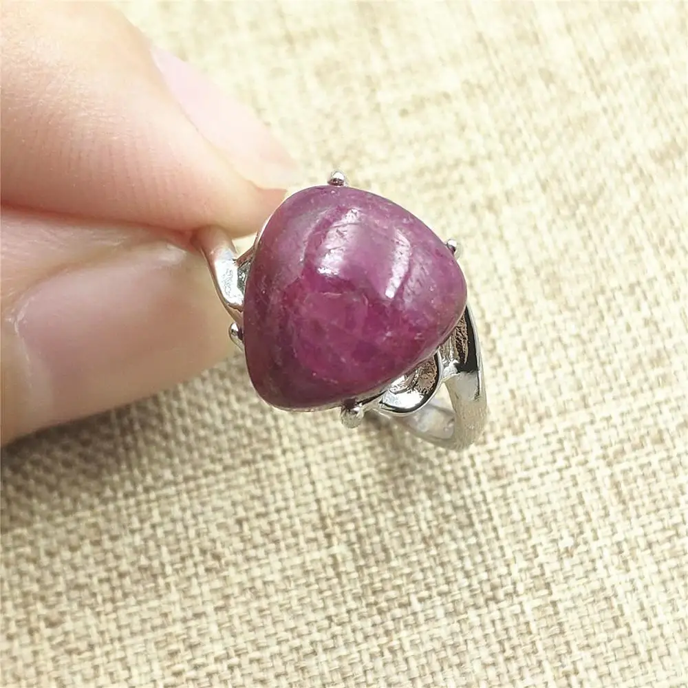 Genuine Natural Ruby Red Gemstone Adjustable Ring Crystal 11x10mm Stone 925 Silver Woman Man Best Bead Gift Rings Jewelry AAAAA
Genuine Natural Ruby Red Gemstone Adjustable Ring Crystal 11x10mm Stone 925 Silver Woman Man Best Bead Gift Rings Jewelry AAAAA