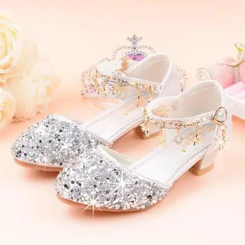 High Heel Princess Shoes For Girls Children Pu Leather Crystal Shoes Dance Dress Sandals Cosplay Party Shoe Size 26-36
High Heel Princess Shoes For Girls Children Pu Leather Crystal Shoes Dance Dress Sandals Cosplay Party Shoe Size 26-36