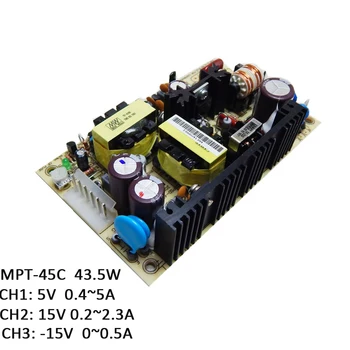 MPT-45C MEAN WELL 43.5W Triple Ouput Medical Switching Power Supply 110V/220VAC to 5V 15V -15V DC 3A 1.6A 0.3A Circuit Board PCB
MPT-45C MEAN WELL 43.5W Triple Ouput Medical Switching Power Supply 110V/220VAC to 5V 15V -15V DC 3A 1.6A 0.3A Circuit Board PCB