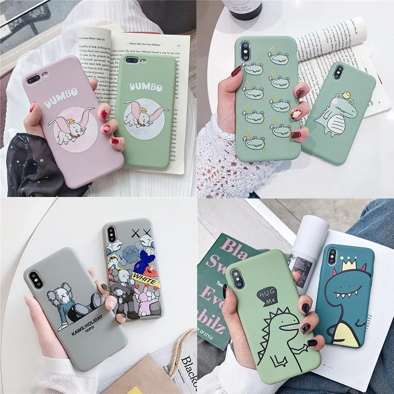 Simple Cute Patterned Cartoon Matte Silicone TPU Phone Case For iPhone 7 8 6 6s Plus X Xr Xs Max Personality Case Back Cover
Simple Cute Patterned Cartoon Matte Silicone TPU Phone Case For iPhone 7 8 6 6s Plus X Xr Xs Max Personality Case Back Cover