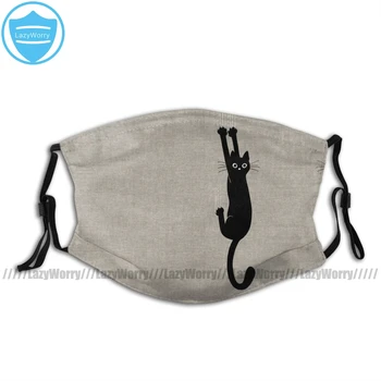Humor Mouth Face Mask Black Cat Holding On Facial Mask Polyester with Filters Lovely for Adult Mask
Humor Mouth Face Mask Black Cat Holding On Facial Mask Polyester with Filters Lovely for Adult Mask