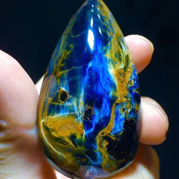 Natural Blue Yellow Pietersite Gemstone 53.6/29.2/11.2mm Cat Eye Chatoyant Women Necklace Pendant Crystal Water Drop AAAAA
Natural Blue Yellow Pietersite Gemstone 53.6/29.2/11.2mm Cat Eye Chatoyant Women Necklace Pendant Crystal Water Drop AAAAA