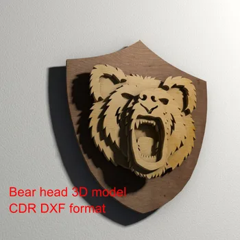 Hair bear 3D model CNC laser cutting file CDR DXF format file vector design drawing
Hair bear 3D model CNC laser cutting file CDR DXF format file vector design drawing