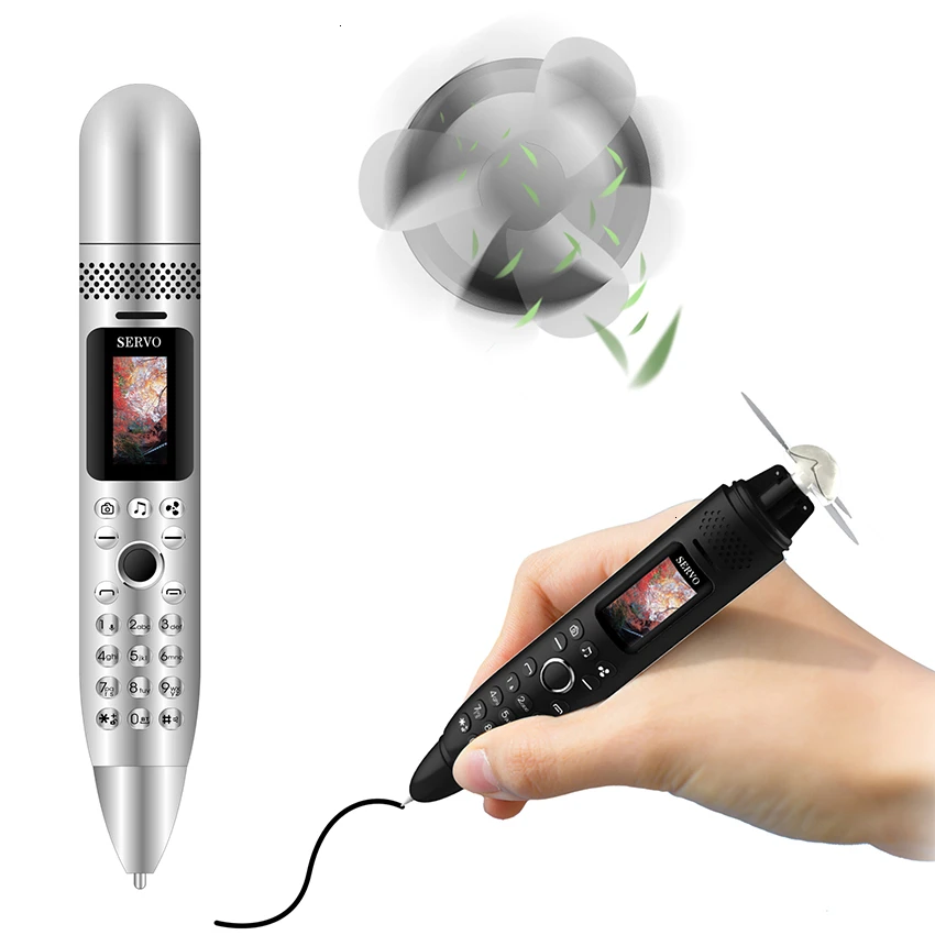 K08 Electric fan Recording Pen small mini mobile phone gsm Bluetooth Dialer push-button Magic Voice Russian keyboard cellphone
K08 Electric fan Recording Pen small mini mobile phone gsm Bluetooth Dialer push-button Magic Voice Russian keyboard cellphone