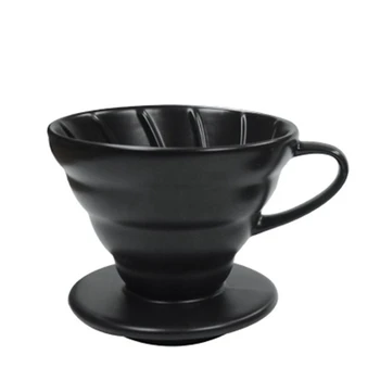 Ecocoffee 1-4 Cups Counted Ceramic V60 Coffee Dripper Barista Coffee Maker Percolator with Paper Filters
Ecocoffee 1-4 Cups Counted Ceramic V60 Coffee Dripper Barista Coffee Maker Percolator with Paper Filters