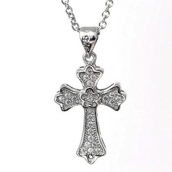 New Silver Pendant Personality Charm Wild Temperament Female Jesus Cross Inlaid with Zircon Item Hanging Jewelry
New Silver Pendant Personality Charm Wild Temperament Female Jesus Cross Inlaid with Zircon Item Hanging Jewelry