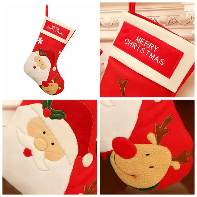 christmas stockings sock xmas tree candy gift bag