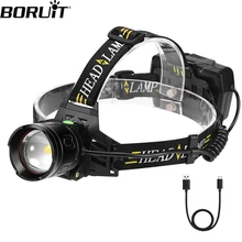 BORUiT Powerful ZOOM Sensor Headlamp XHP70 Super Bright LED Headlight USB Rechargeable Waterproof Fishing Light Torch Flashlight
BORUiT Powerful ZOOM Sensor Headlamp XHP70 Super Bright LED Headlight USB Rechargeable Waterproof Fishing Light Torch Flashlight