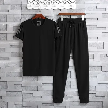 Sports Suit Male Thin Section Breathable Running Leisure Clothing Short Sleeve Trousers Loose Plus Fat Plus Size Two-piece
Sports Suit Male Thin Section Breathable Running Leisure Clothing Short Sleeve Trousers Loose Plus Fat Plus Size Two-piece