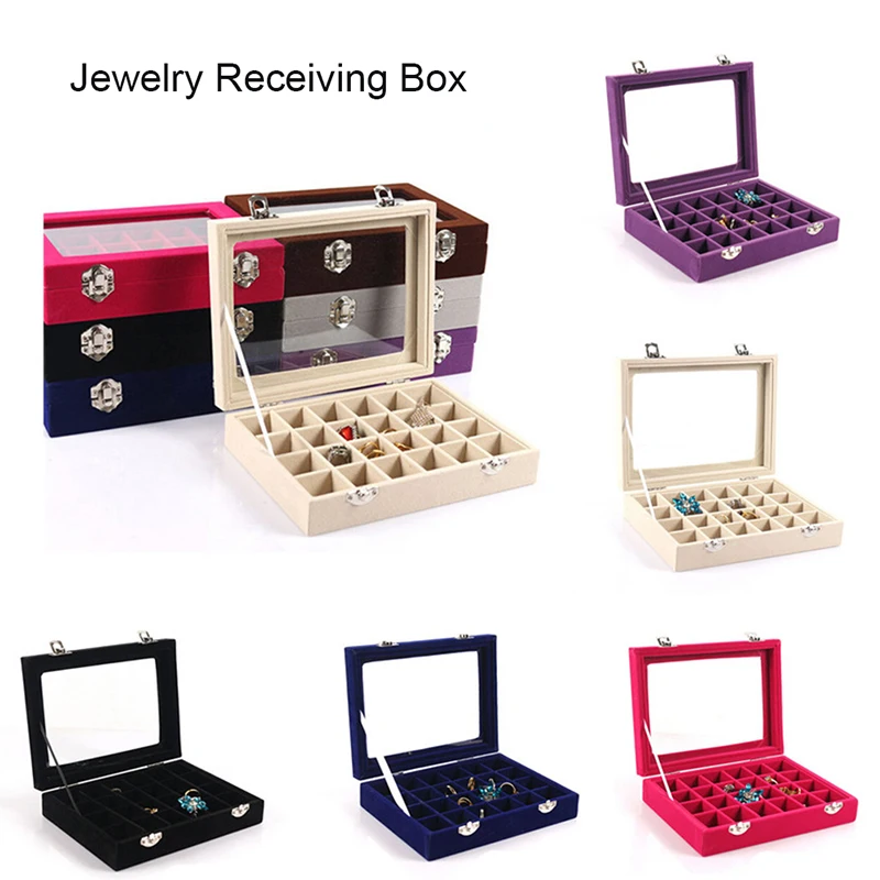 New 1Pc Jewellery Box With Glass Jewelry Packaging Boxes For Ring Earring Necklace Jewelry Organizer Decoration Storage Jewelers
New 1Pc Jewellery Box With Glass Jewelry Packaging Boxes For Ring Earring Necklace Jewelry Organizer Decoration Storage Jewelers
