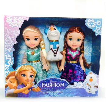 3pcs Frozen Princess Anna Elsa Dolls For Girls Toys Princess Anna Elsa Dolls 8 styles of clothes 16cm Small Plastic Baby Dolls
3pcs Frozen Princess Anna Elsa Dolls For Girls Toys Princess Anna Elsa Dolls 8 styles of clothes 16cm Small Plastic Baby Dolls
