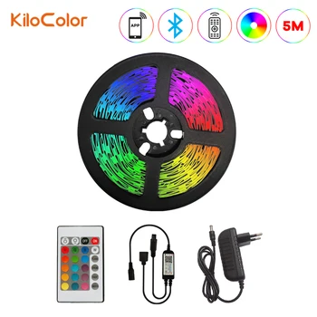 Led Strip Light SMD 5050 Bluetooth Controller Diode Flexible Ribbon Not Waterproof 5M 24-Key IR Controller Mobile APP Control
Led Strip Light SMD 5050 Bluetooth Controller Diode Flexible Ribbon Not Waterproof 5M 24-Key IR Controller Mobile APP Control